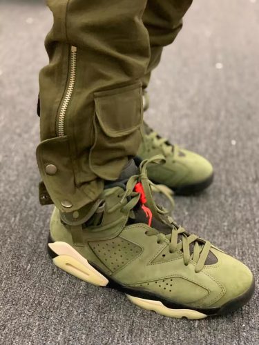 Travis Scott x Jordan6 Medium Olive TS photo review