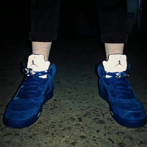 Jordan5 Retro Blue Suede photo review