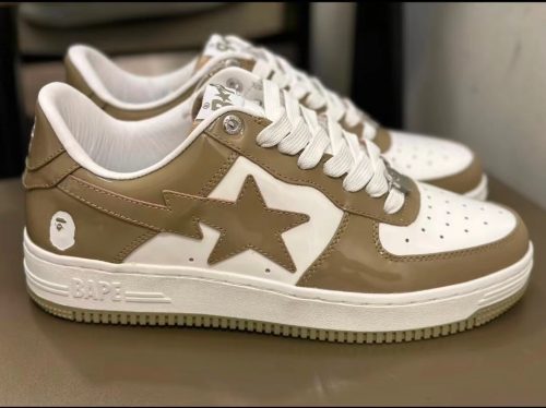 1170 191 022 A Bathing Ape Bape Sta Low White Brown Mirror Surface photo review