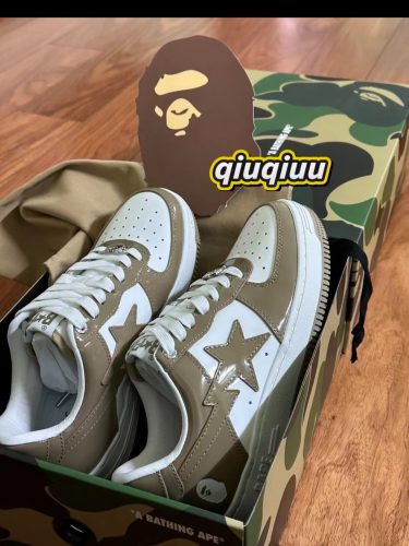 1170 191 022 A Bathing Ape Bape Sta Low White Brown Mirror Surface photo review