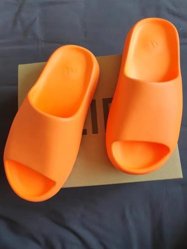 adidas orginals Yeezy Slide enflame orange photo review