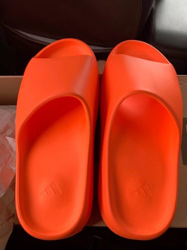 adidas orginals Yeezy Slide enflame orange photo review