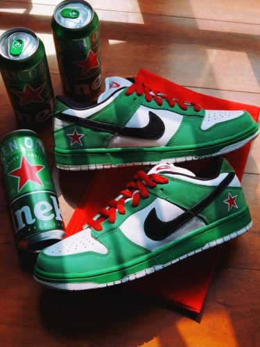 Dunk SB Low Heineken photo review