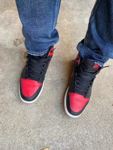 Jordan1 Retro Bred Banned photo review