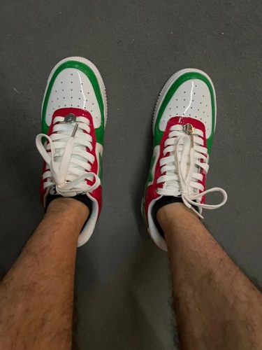 1180-191-004 A Bathing Ape Bape Sta Low Red, white, and Green photo review