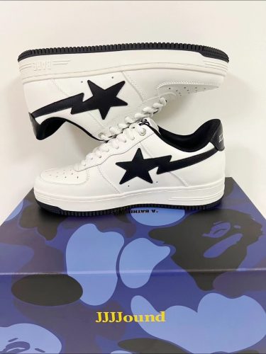 1173-191-912 A Bathing Ape Bape Sta Low White And Black Tick photo review