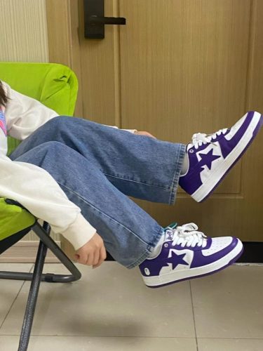 1170 0191 007 A Bathing Ape Bape Sta Low White Purple photo review