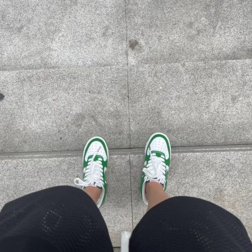 1H70-191-001 A Bathing Ape Bape Sta Low White Green photo review