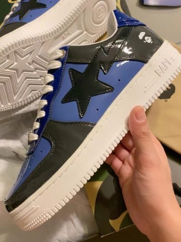 1H20 191 046 A Bathing Ape Bape Sta Low Lnk Blue Mirror Surface photo review